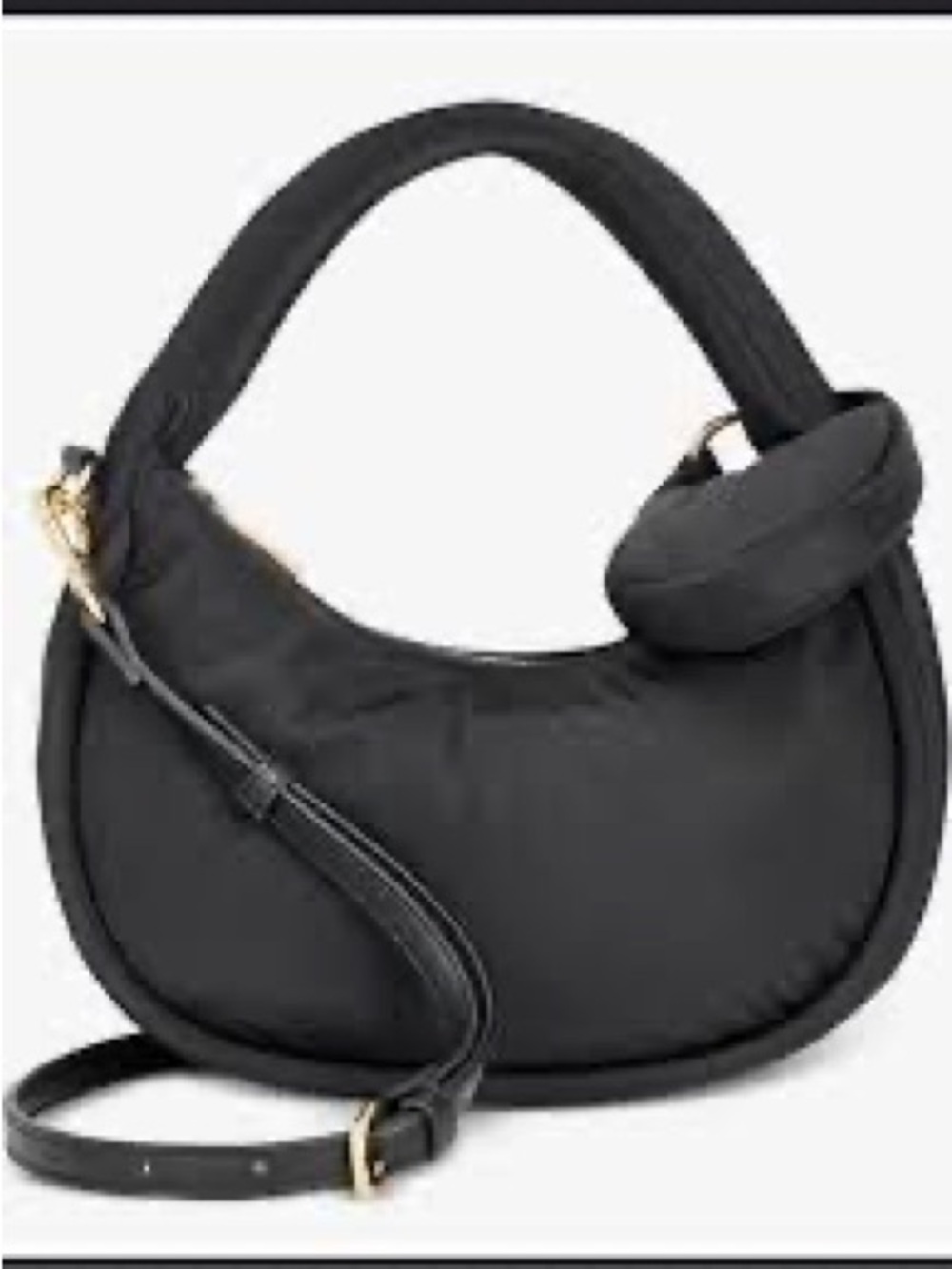 On 34th
Women's Black Harlowwe Small Pebbled Hobo Bag